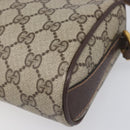 GUCCI GG Supreme Shoulder Bag PVC Beige Gold 89 02 018 Auth BA15113A-9