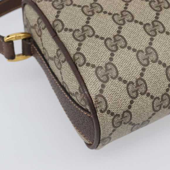 GUCCI GG Supreme Shoulder Bag PVC Beige Gold 89 02 018 Auth BA15113A