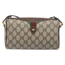 GUCCI GG Supreme Shoulder Bag PVC Beige Gold 89 02 018 Auth BA15113A-13