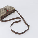 GUCCI GG Supreme Shoulder Bag PVC Beige Gold 89 02 018 Auth BA15113A-7