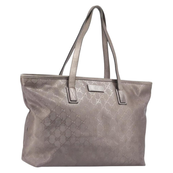 GUCCI GG Implementation Tote Bag PVC Pink Silver 211137 Auth BA15115