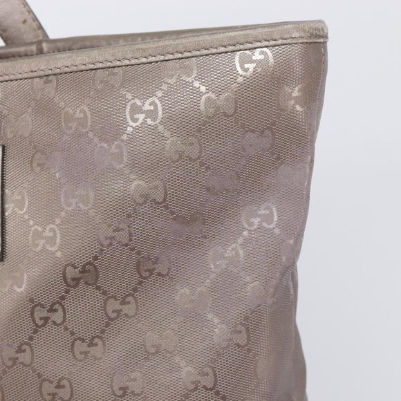 GUCCI GG Implementation Tote Bag PVC Pink Silver 211137 Auth BA15115