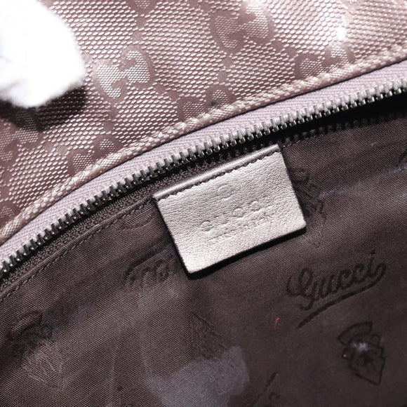 GUCCI GG Implementation Tote Bag PVC Pink Silver 211137 Auth BA15115