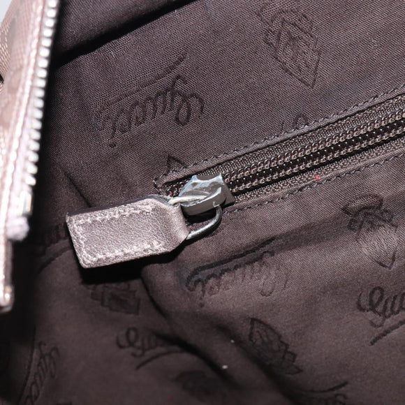 GUCCI GG Implementation Tote Bag PVC Pink Silver 211137 Auth BA15115