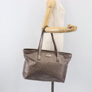 GUCCI GG Implementation Tote Bag PVC Pink Silver 211137 Auth BA15115-24