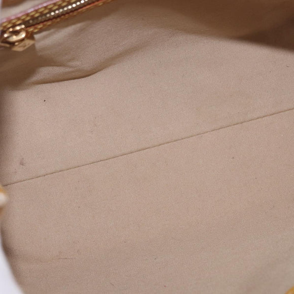 LOUIS VUITTON Monogram Vernis Reade PM Hand Bag Beige M91144 LV Auth BA15116