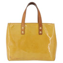 LOUIS VUITTON Monogram Vernis Reade PM Hand Bag Beige M91144 LV Auth BA15116-13