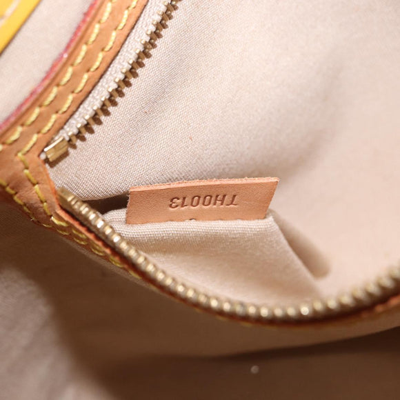 LOUIS VUITTON Monogram Vernis Reade PM Hand Bag Beige M91144 LV Auth BA15116