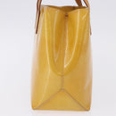 LOUIS VUITTON Monogram Vernis Reade PM Hand Bag Beige M91144 LV Auth BA15116-4