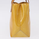 LOUIS VUITTON Monogram Vernis Reade PM Hand Bag Beige M91144 LV Auth BA15116-5