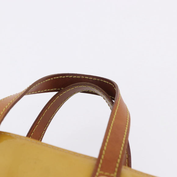 LOUIS VUITTON Monogram Vernis Reade PM Hand Bag Beige M91144 LV Auth BA15116