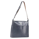 LOUIS VUITTON Monogram Mat Sutter Shoulder Bag Blue M55165 LV Auth BA15117-1