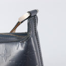 LOUIS VUITTON Monogram Mat Sutter Shoulder Bag Blue M55165 LV Auth BA15117-9