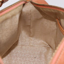 CELINE C Macadam Canvas Shoulder Bag Suede Orange Gold Auth BA15118-19