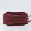 Chloe Paraty Hand Bag Leather 2way Bordeaux Gold Auth BA15119-5
