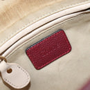 Chloe Paraty Hand Bag Leather 2way Bordeaux Gold Auth BA15119-20