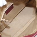 Chloe Paraty Hand Bag Leather 2way Bordeaux Gold Auth BA15119-11