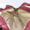 Chloe Paraty Hand Bag Leather 2way Bordeaux Gold Auth BA15119-21