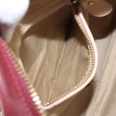 Chloe Paraty Hand Bag Leather 2way Bordeaux Gold Auth BA15119-24
