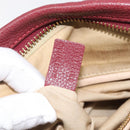 Chloe Paraty Hand Bag Leather 2way Bordeaux Gold Auth BA15119-12