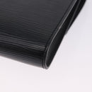 LOUIS VUITTON Epi Pochette Arche Shoulder Bag Black Noir M52572 LV Auth BA15120-16