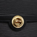 LOUIS VUITTON Epi Pochette Arche Shoulder Bag Black Noir M52572 LV Auth BA15120-17