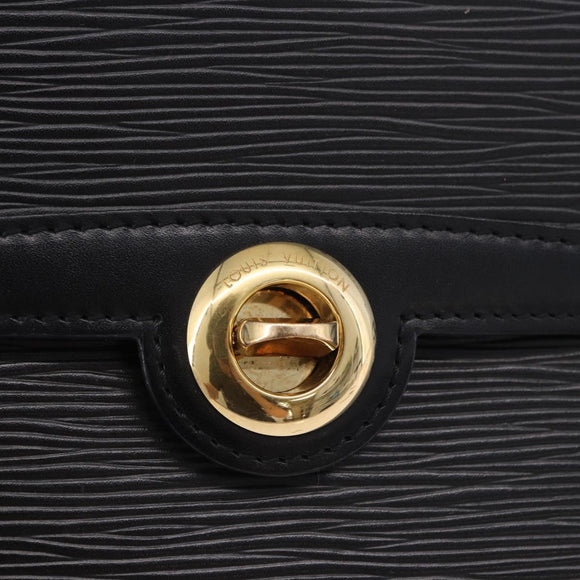 LOUIS VUITTON Epi Pochette Arche Shoulder Bag Black Noir M52572 LV Auth BA15120