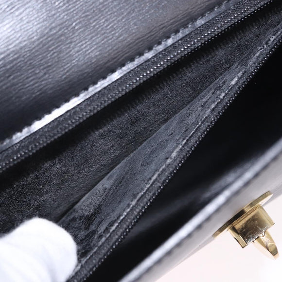 LOUIS VUITTON Epi Pochette Arche Shoulder Bag Black Noir M52572 LV Auth BA15120