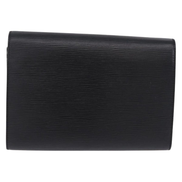 LOUIS VUITTON Epi Pochette Arche Shoulder Bag Black Noir M52572 LV Auth BA15120