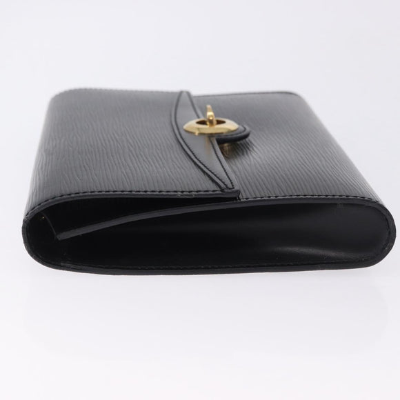 LOUIS VUITTON Epi Pochette Arche Shoulder Bag Black Noir M52572 LV Auth BA15120