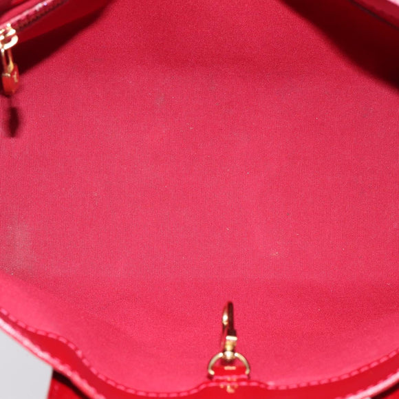 LOUIS VUITTON Monogram Vernis Wilshire PM Bag Pomme D'amour M93642 Auth BA15121