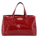 LOUIS VUITTON Monogram Vernis Wilshire PM Bag Pomme D'amour M93642 Auth BA15121-13