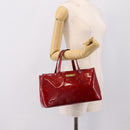 LOUIS VUITTON Monogram Vernis Wilshire PM Bag Pomme D'amour M93642 Auth BA15121-22