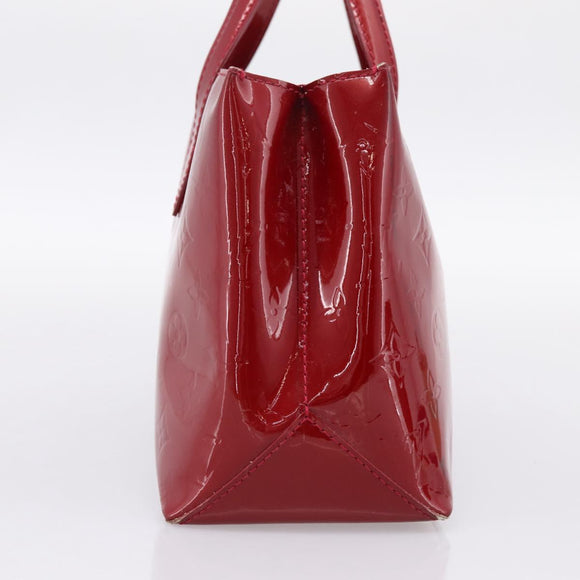 LOUIS VUITTON Monogram Vernis Wilshire PM Bag Pomme D'amour M93642 Auth BA15121