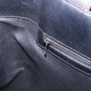CELINE Macadam Canvas Tote Bag PVC Leather Black Gold Auth BA15122-20