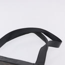 CELINE Macadam Canvas Tote Bag PVC Leather Black Gold Auth BA15122-8