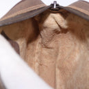 GUCCI GG Supreme Web Sherry Line Bag PVC Beige Gold 156 02 066 Auth BA15124-19