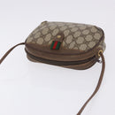 GUCCI GG Supreme Web Sherry Line Bag PVC Beige Gold 156 02 066 Auth BA15124-7