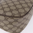 GUCCI GG Supreme Web Sherry Line Bag PVC Beige Gold 02 14 032 Auth BA15126-12