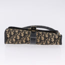 Christian Dior Trotter Canvas Shoulder Bag Navy Gold Auth BA15128-11