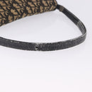 Christian Dior Trotter Canvas Shoulder Bag Navy Gold Auth BA15128-8