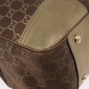 GUCCI GG Canvas Princie Tote Bag Brown Gold 163805 Auth BA15130-11