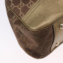 GUCCI GG Canvas Princie Tote Bag Brown Gold 163805 Auth BA15130-13