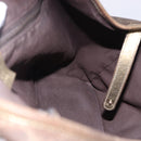 GUCCI GG Canvas Princie Tote Bag Brown Gold 163805 Auth BA15130-18