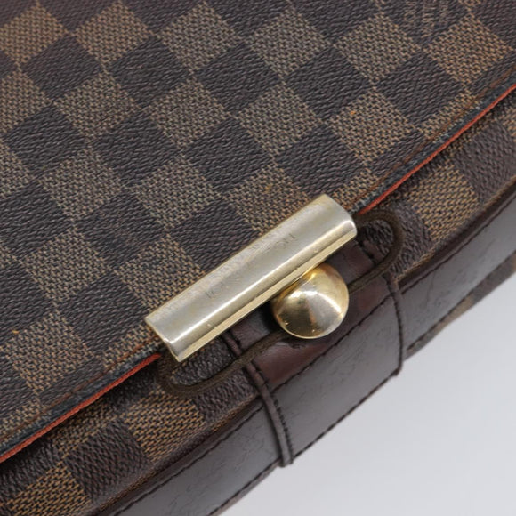 LOUIS VUITTON Damier Ebene Bastille Shoulder Bag N45258 LV Auth BA15131