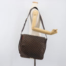 LOUIS VUITTON Damier Ebene Bastille Shoulder Bag N45258 LV Auth BA15131-23