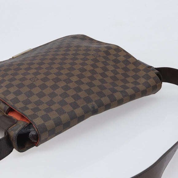 LOUIS VUITTON Damier Ebene Bastille Shoulder Bag N45258 LV Auth BA15131