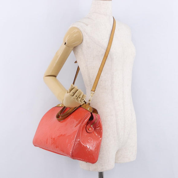 LOUIS VUITTON Monogram Vernis Blair MM Hand Bag Rose rich M90262 LV Auth BA15136