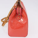LOUIS VUITTON Monogram Vernis Blair MM Hand Bag Rose rich M90262 LV Auth BA15136-3