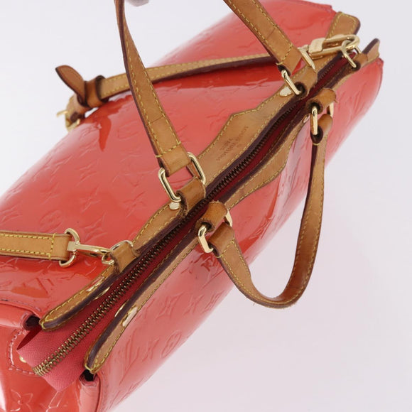 LOUIS VUITTON Monogram Vernis Blair MM Hand Bag Rose rich M90262 LV Auth BA15136